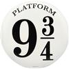 Open Road Brands Harry Potter Platform 9 3/4 Embossed Metal Sign - Vintage Harry Potter Sign for Bedroom or Movie Room