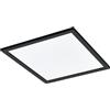 Eglo connect.z Smart Home Led pannello Salobrena-Z, L x L 45 cm, ZigBee, app e controllo vocale, colore della luce regolabile, dimmerabile, lampada da soffitto in alluminio nero