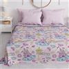 PETTI Artigiani Italiani - Telo Arredo Copridivano Copritutto in Microfibra 180x270 cm, Fantasia Princess | Multiuso per Divani, Copriletto e Copritavolo | Telo Protettivo Lavabile