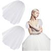 NBEADS 1 Paio di Maniche Staccabili per Matrimonio, Copribraccia da Sposa in Tulle con Maniche in Tulle e Rete, Maniche Rimovibili, per Spose Damigelle Occasioni Formali, 22.7-23cm, Beige
