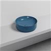 Cielo Lavabo Tondo da Appoggio Mare - Blu Oltremare Lucido Ø 45 cm H 15 cm