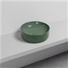 Cielo Lavabo Tondo da Appoggio Mare - Verde Alga Lucido Ø 45 cm H 15 cm