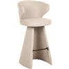 Richmond Interiors Sgabello Bar Gatsbi Biscotti - Design Elegante con Poggiapiedi Bronzo