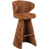 Richmond Interiors Sgabello Bar Gatsbi Cinnamon con Poggiapiedi Bronzo