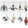 BANDAI Ichiban Kuji Attack on Titan Prize Acrylic Charms Figure Set H 2.5-3.1 in PSL