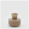 Enzo De Gasperi EDG Enzo De Gasperi Vaso Rotondo con collo Tortora H15 cm con scatola regalo edg