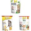 GimCat Bundle GimCat Nutri Pockets Country Mix - Snack croccante per gatti con ripieno cremoso e ingredienti funzionali + Formaggio Rollis + GimCat Crunchy Snacks Mix