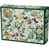 Cobble Hill Puzzle da 1000 pezzi - Frutta e Flutterbies - Poster campione incluso