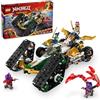 LEGO NINJAGO 71820 - Veicolo combo Ninja Team 4 in 1, set da gioco per bambini con aliante, fuoristrada e 2 giocattoli per moto, regalo di compleanno per ragazzi e ragazze, giocattolo Ninja con 6