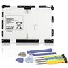K KYUER 3.8V 22.8Wh 6000mAh EB-BT550ABE Tablet Batteria di Ricambio per Samsung Galaxy Tab A 9.7 SM-T550 SM-P550 SM-T555 SM-P555(3G, 4G/LTE&WiFi) S-Pen Model SM-T555C SM-P351 EB-BT550ABA with Tools