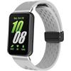 Hiseus Cinturino Compatibile con Samsung Galaxy Fit 3 Cinturini Sportivo in Silicone Traspirante (Grigio chiaro)