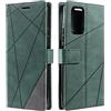 SONWO Cover per Xiaomi 11 T/Xiaomi 11T PRO, Flip Caso in PU Pelle Case Cover Portafoglio Custodia per Xiaomi 11 T/Xiaomi 11T PRO, [Kickstand] [Slot per Schede], Verde