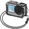 TELESIN Gabbia Protettiva in Alluminio per DJI Osmo Action 6, CNC Metal Quick-Release Cage con Protezione Obiettivo, Accesso Rapido Batteria, Cold Shoe, Filetto 1/4 & Porte di Espansione