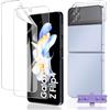Euukzzea Pellicola Protettiva per Samsung Galaxy Z Flip 4, 2 Pezzi Morbido HD TPU Pellicola e 2 Pezzi Vetro Temperato Fotocamera, Anti Graffio Senza Bolle Protector per Samsung Galaxy Z Flip 4