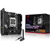 ASUS ROG STRIX B650E-I GAMING WIFI Scheda Madre Gaming Mini-ITX, AM5, Ryzen 9000/8000/7000, AMD B650, DDR5, PCI 5.0, WiFi 6E (802.11ax), 2.5Gb Lan, 2xM.2, 2xSATA 6GB/s, Aura Sync RGB