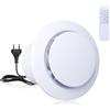 Carehabi Ventilatore di scarico 100 mm, ventilatore da bagno, terza marcia, colore bianco, potente ventilatore da parete per bagno, garage, cucina, lavanderia