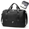 SEAFEW Borsone da Viaggio Extra Grande 50L, Bagaglio a Mano Borsa da Viaggio con Scomparto per le Scarpe, Borsa Sportiva Borsone da Palestra da Weekend,N1-Nero