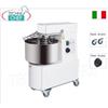 IMPASTATRICE a SPIRALE da 25 Kg, Vasca litri 32, giri spirale: 92-184 rpm, MONOFASE 2 VELOCITA', con inversione di marcia, V 230 1, kW 1,1, peso 82 kg, dimensioni mm 440x680x750h