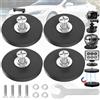 Weploda 13 Pezzi Basi Magnetiche Gommato Filettata, Magneti Neodimio Con Gomma Magneti Neodimio 43mm, Magneti Gommati Resistenti, Capacità Di Carico Massima 7,5 Kg, Con 4 Rondelle, 1 Chiave, 4 Viti (N