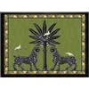 Ortigia Vassoio Rettangolare Mosaico Verde Grande 38x28