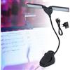 Leggio professionale con luce a 28 LED Lampada da tavolo a collo d'oca, luce per