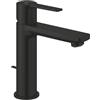 MISCELATORE LAVABO GROHE LINEARE 321142431 TAGLIA S NERO OPACO