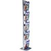 Tecnostyl Espositore Menhir da terra TECNOSTYL A4 in alluminio a 5 scomparti 33x33x173 cm silver - MIC102