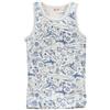 People Wear Organic Canottiera bambino in cotone bio Mare - col. bianco fantasia