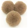 BrightGlow - Pompon in pelliccia sintetica, 8 cm, per il fai da te, grandi pompon in pelliccia sintetica color cammello, per cappelli, berretti e borse, 20 pezzi