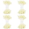 GORGECRAFT 1600pz Doppie Teste Stami Floreali Stami di Fiori Perla Pistillo Fatto A Mano Champagne Giallo Fiori Artificiali Pollini Floreali Perlati per La Creazione di Biglietti di Fiori Scrapbook