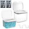 YUNXCNA Conservazione detersivo, 2,8L+4,5L Scatola portaoggetti con coperchio, Set di contenitori per capsule di bucato con coperchio ermetico, Scatola portaoggetti con chiusura a scatto e cucchiai, per
