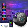 SUPPOU Lampada Proiettore Stelle, Smart Luce Notturna Bambini Adulti Galaxy Proiettore Lampada con Regolazione RGB/Controllo vocale/WiFi/Timer Compatibile,decorazione interni lampada aurora boreale