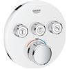 Grohe 29904LS0 Miscelatore Termostatico a 3 Vie, Bianco, Rotondo