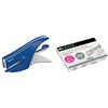 Leitz Cucitrice a Pinza, Capacità fino a 15 Fogli, Blu + Leitz Punti Power Performance P2 (No. 8), Acciaio Galvanizzato, Confezione da 1000 Punti
