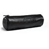 Oxford Airness - Astuccio rotondo 22 x 7 cm, con chiusura lampo, in pelle ebano, colore: Nero