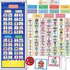 Torlam Programma visivo per bambini grafico delle faccende tascabili, tabella di routine mattutina del bambino per coricarsi responsabilità giornaliera pianificazione scheda, materiali per