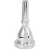 Tomotato Bocchino per Corno Tuba per Basso Bocchino per Corno Resistente all'Usura Strumento Musicale in Rame Accessorio per Strumento Musicale per Basso Tuba Bocchino per Tuba(D'argento)
