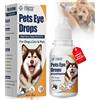 jadeseal 30 ML Pet Gocce Occhi per Cani E Gatti, Collirio Cura degli Occhi, Rimuove Morbidezza e Modo Naturale Le Sporchezze, Pet Gocce Occhi Idratanti, Allevia gli Occhi Secchi