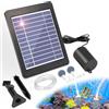 GuKKK Kit di Pompa ad Aria ad energia Solare, Pompa di Ossigeno Solare per Acquario 4 W, aeratore Solare per Stagno, Tubi e Pietre di Ventilazione, per Serbatoio di Pesci, laghetto di Pesca