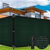 Duerer Rete Ombreggiante Verde 1.8m x 10m Telo Ombreggiante Frangivista Rete per Recinzioni Giardino 170g/m² Alta densità Tessuto con Fascette per All'aperto Privacy Terrazzo Balcone (Verde)