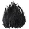 wangruida 200pcs 15-17 Pollici Nero Sella HackleRooster Piuma per Artigianato Naturale Fagiano Collo Piume Fai da Te Pendente Orecchini acchiappasogni