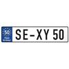 DankeDir! Targa in plastica, con scritta sexy, ideale come regalo per i 50 anni, idea regalo o decorazione per compleanno, regalo di compleanno, cinquant'anni, decorazione e accessorio per feste
