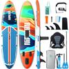 Niphean SUP Gonfiabile con Sedile,(Ultraleggero) Tavola SUP per Donne, Tavola SUP Gonfiabile con Pinna StabilTrac per +30% di Stabilità, Tavola da SUP Antiscivolo per Yoga e Animali Domestici