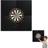 WDS Darts Sports - Protezione da parete, per bersaglio freccette con supporto tablet, testato Max Hopp, anello di del bordatura, senza antracite