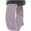 Oumida Cinturino per Garmin Venu/Venu Sq/Venu Sq 2/Venu Sq 2 Music/Venu 2 Plus per donna, 20 mm, in silicone, con incisione floreale, classico, per sport, tè al latte