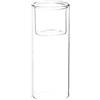 WGVI WGV WGVI Cylinder Raised Votive Candle Holder, 2,3 by 15,2 cm, Trasparente