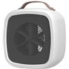 Wonderlamp - Riscaldatore portatile Tropico, 500 W, riscaldamento rapido in 3 secondi, con maniglia di trasporto e spegnimento automatico, 14,2 x 10,1 x 14,1 cm (bianco)