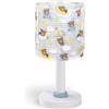 Dalber Lampada da tavolo per bambini, luce da comodino e da notte Baby Teddy Bears Clouds Blue, 41571T, G4-4W LED - Lampadina inclusa
