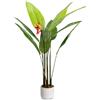 GarveeLife Künstliche Pflanze, 110/115/120/145 cm Künstliche Zimmerpflanze Im Topf, Kunstpflanzen Fake Plant Für Zuhause, Büro Garten, Balkon, Geschenk