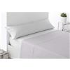 Miracle Home. Lenzuolo sopra morbido e confortevole, 100% microfibra spazzolata, senza rughe e anti-peeling. 260 x 270. Letto da 180. greggio